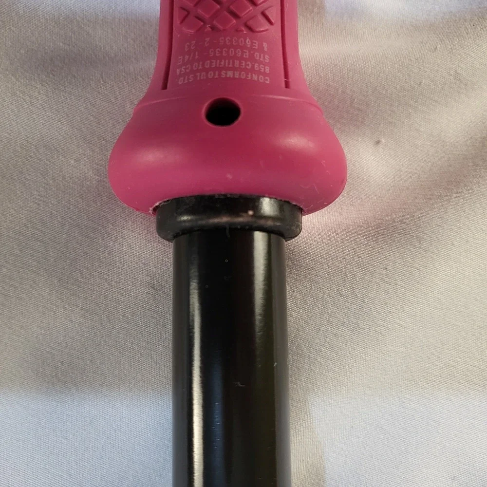 NuMe Professional Hot Pink Styling Reverse Curling Wand With Tourmaline HB025B-3
